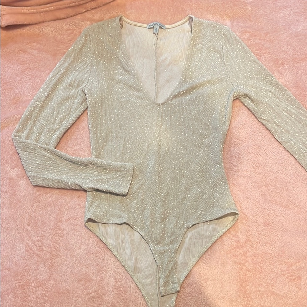 Shimmering Long Sleeve Bodysuit